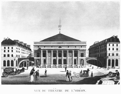 ロデオン劇場、1830年頃（彫刻）（bw写真） 作： French School