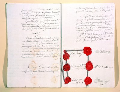 モルトフォンテーヌ条約、1800年9月30日 作： French School