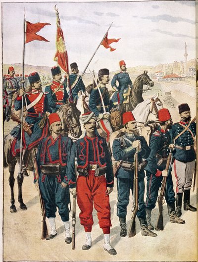 バルカン戦争中のトルコ軍、1912〜13年 作： French School