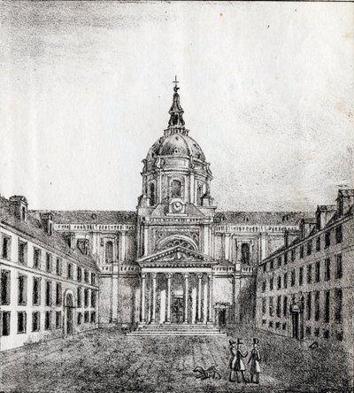 ソルボンヌ大学 - "Alphabet Picturesque des Monumens de Paris" 1840年頃 (エングレーヴィング) 作： French School