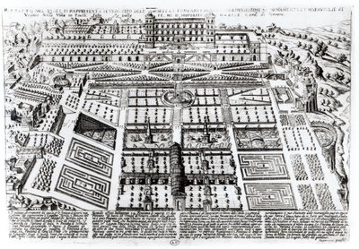 ヴィラデステパレスアンドガーデンズ、チボリ、イタリア、1600年頃 作： French School