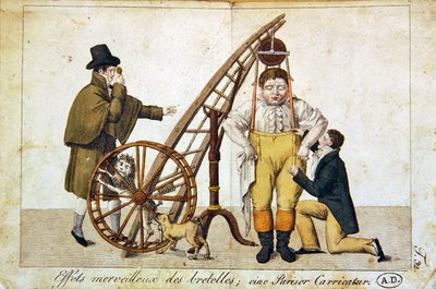 歯列矯正の素晴らしい効果」1790年頃（カラーリトグラフ） 作： French School