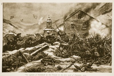 1915年1月、1915-19年1月の第1週にフランス人がシュタインバッハを捕らえた 作： French School