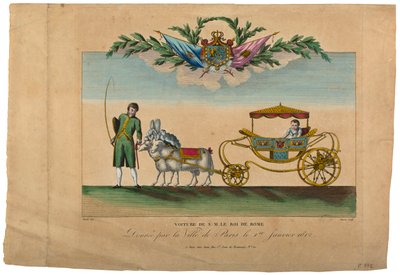 パリ市から贈られたローマ王の馬車 作： French School