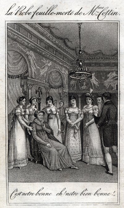 マダム・コタン（ソフィー・コタン・ロスタン）（1770-1807）の枯葉のドレス フランスの作家。 作： French School