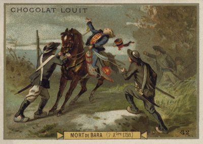 1793年12月7日、フランス革命、ヴァンディ蜂起、ジョセフバラの死 作： French School