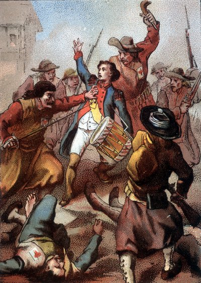 ジョセフ・バラ（Bara）の死（1779～1793年）。 作： French School