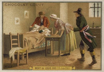 1795年6月8日、フランスのルイ17世の死 作： French School