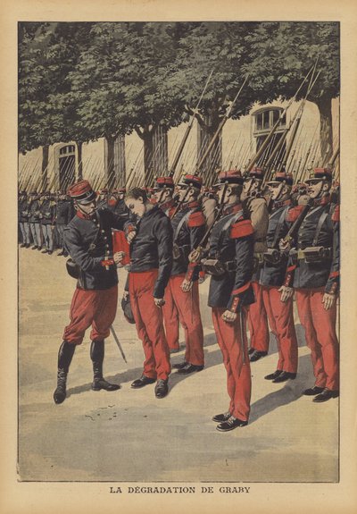 元軍人の裕福な未亡人を殺害したフランス軍人ジョルジュ・グラビーの劣化（カラーリトグラフ 作： French School