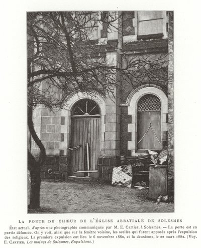 フランス、ソレスムの修道院教会合唱団への扉 作： French School
