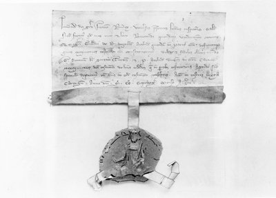 1270年8月に書かれたルイ9世の最後のコディシル（羊皮紙 作： French School