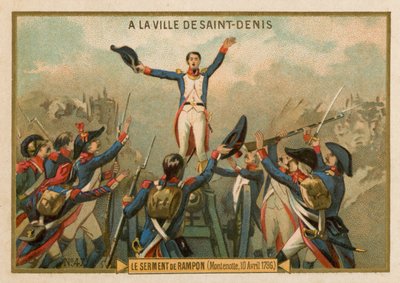 1796年4月10日、モンテノッテ、ランポンの誓い 作： French School
