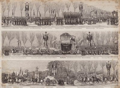 パリ、ナポレオンの埋葬のための行列、1840 作： French School