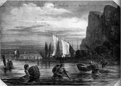 Le Havre, Seine Maritme (76)付近でのエビ釣り。 作： French School
