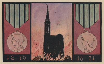 アルザスにおける普仏戦争の恐ろしい年 作： French School