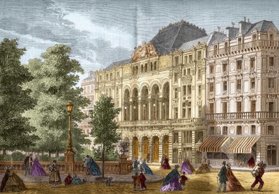 1862年にパリで開催されたガイトの劇場。 作： French School