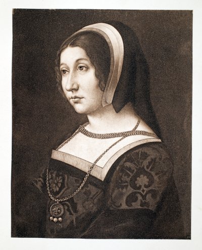 マーガレットチューダー、スコットランドの女王ヘンリー7世の娘、1520年頃、パブ。 1902 作： French School