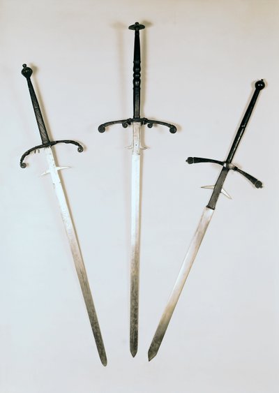 3つの両手剣、1570（金属） 作： French School