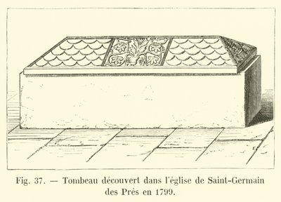 1799年にサンジェルマンデプレ教会で発見された墓 作： French School