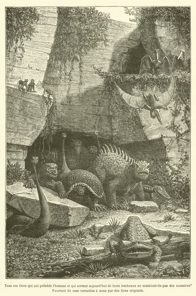 人間に先立って墓から出てきた生物は、すべてモンスターのように見えませんか？しかし、彼らはオリジナルのリンク（刻印）で私たちとつながっています。 作： French School