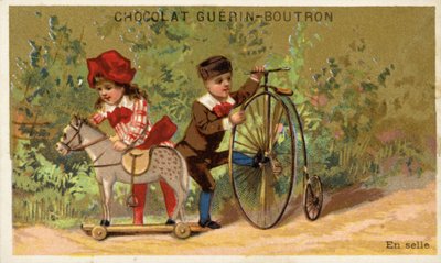 おもちゃの馬とおもちゃのサイクル 作： French School