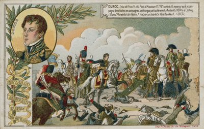 オーステルリッツの戦いを描いた画像付きのトレードカード 作： French School