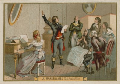 Rouget de Lisleをイメージしたトレードカード 作： French School