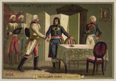 イタリア、カンポフォルミオ条約、1797年10月17日 作： French School