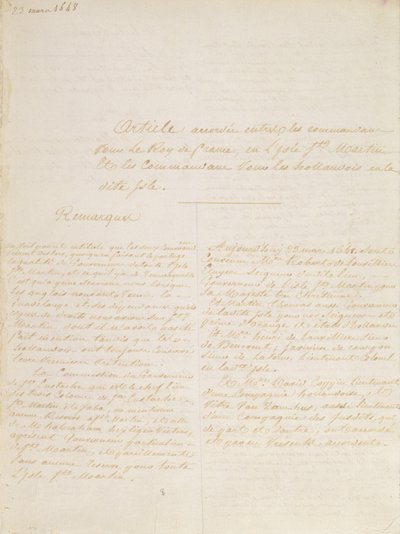 1648年3月23日、コンコルディア条約 作： French School