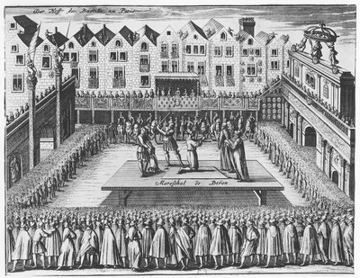 シャルル・ド・ゴントー、デュク・ド・ビロンの裁判と処刑 作： French School