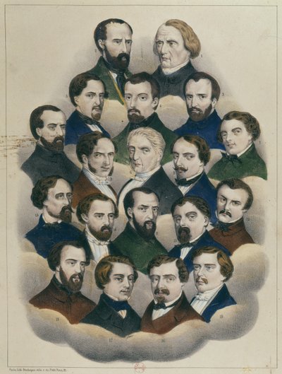 1848年5月15日のパリでのデモのフランス共和党の首謀者のブールジュでの裁判 作： French School