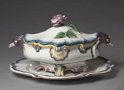 Tureen、ストラスブール工場で製造、1750年頃 作： French School