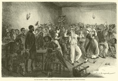 Un bal de noces a Salers (エングレービング) 作： French School
