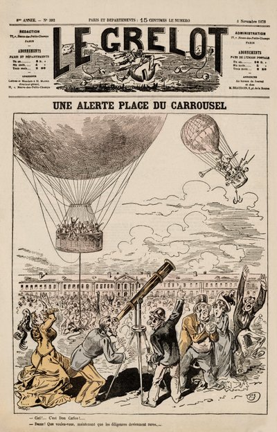 11月3日、カルーゼル広場の「Une Alerte」（Le Grelotより 作： French School