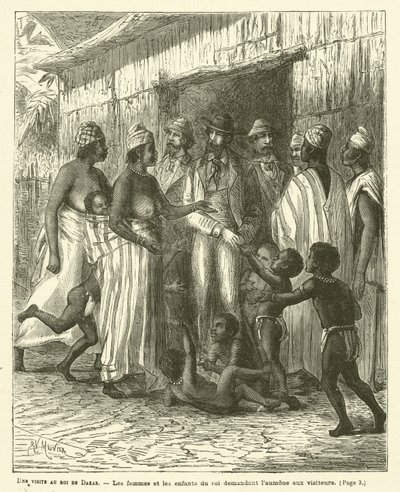 A Visit To The King Of Dakar (彫刻) 作： French School