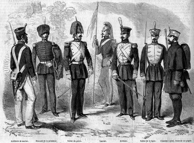 スペイン軍のユニフォーム 作： French School