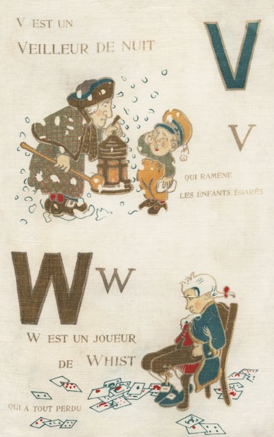 V W 夜警とウィストプレイヤー。 作： French School