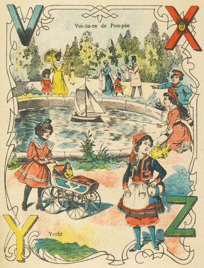 VXYZ：人形の車、ヨット 作： French School