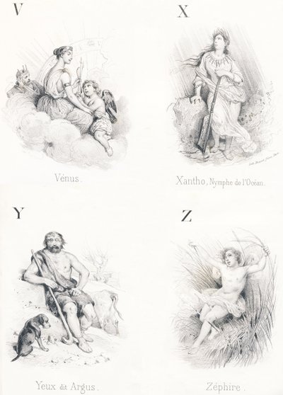 VXYZ：Venus、Xantho、Eyes、Zephire 作： French School