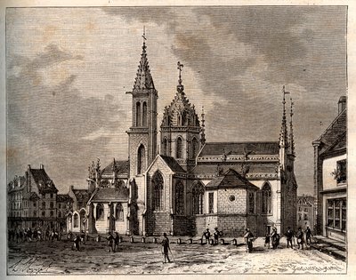 Valongnes - Normandie - V.A. Malt-Brownによる "La France illustree: geographie, histoire, administration statistique "に掲載された彫刻。1884 作： French School