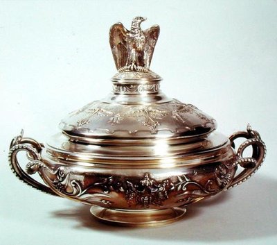 ベジタブルディッシュ、サービスナポレオンIII、1855年（銀の金箔） 作： French School