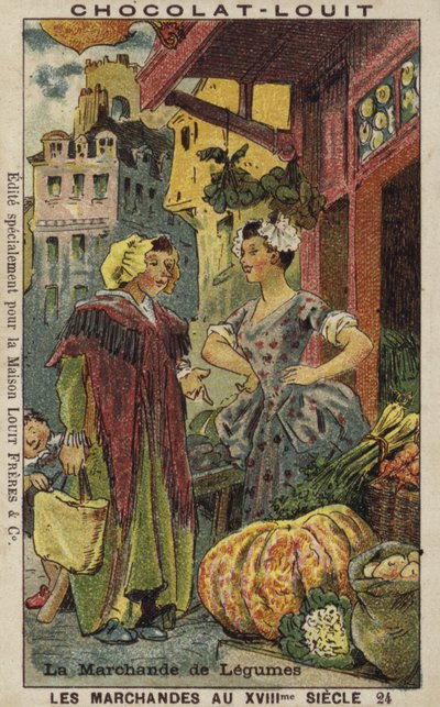 野菜売り、18世紀 作： French School
