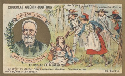 ヴィクトル・ユーゴー（1802-1885）フランスの詩人、劇作家、作家、小説家、小説「九十三間堂」の作者（1874年 作： French School
