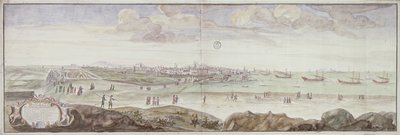 診療所の側からの眺め、マルセイユ、1698 作： French School