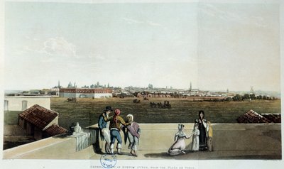 Vista de Buenos Aires na Argentina. Litografia de Vidal (1820) Séc. XIX. Paris, Biblioteca Latino-Americana 作： French School