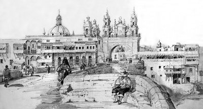 ペルー・リマの眺め 1850年頃（彫刻 作： French School