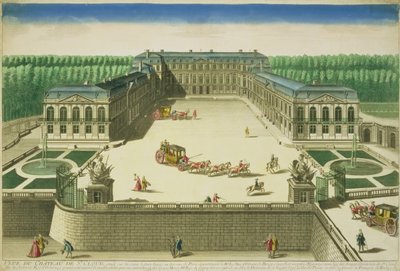 アントワーヌアヴェリーネ（1691-1743）によって刻まれた聖雲の城の眺め 作： French School