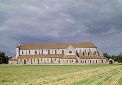 1140〜60年に建てられたシトー会修道院の眺め 作： French School