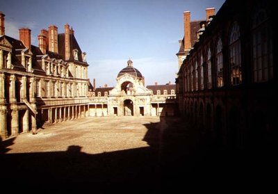クールドロヴァールとルイ13世の洗礼堂の眺め 作： French School