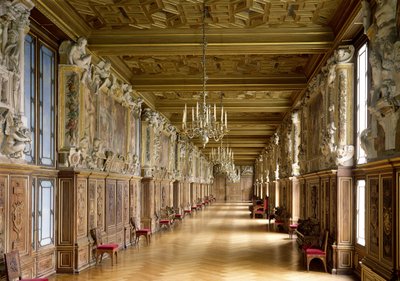 ギャラリーフランソワ1世の眺め、1528年〜40年 作： French School